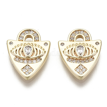 Латунные микро проложить кубического циркония подвески KK-R136-044-NF-1