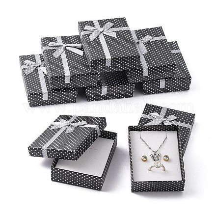 Картон комплект ювелирных изделий коробки CBOX-R012-9x7cm-4-1