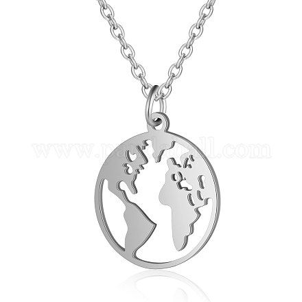Не тускнеющие подвески из нержавеющей стали 201 NJEW-T009-JN136-40-1-1