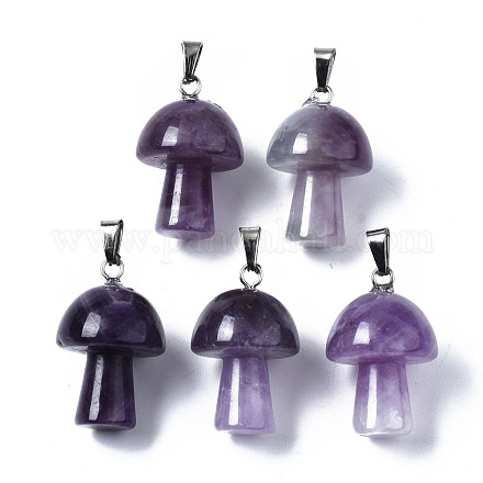 Подвески из натурального аметиста  G-N0325-10D-1