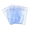 PVC Anti Oxidation Zip Lock Bags, Transparent Antitarnish Jewelry Packing Storage Pouch, Rectangle, Cornflower Blue, 6x4x0.03cm, Unilateral thickness: 4.9 Mil(0.125mm)
