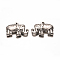 Elephant 304 Stainless Steel Pendants, Stainless Steel Color, 25x19x4.5mm, Hole: 1.5mm
