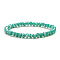 Fashionable Faceted Rondelle Glass Beads Stretch Bracelets for Women Girls Gift, 7-1/4 inch(18.5cm)