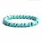 Turquoise Bracelet with Elastic Rope Bracelet, Male and Female Lovers Best Friend, Bead: 6mm