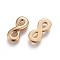 304 Stainless Steel Links connectors, Infinity, Golden, 13x6x2~2.2mm, Hole: 3x1.5~2mm