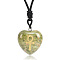 Natural Unakite Heart Engraved AnKh Cross Pendant Personalized DIY Necklaces