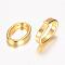Iron Linking Rings, Oval, Golden, 10x7x2mm