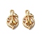 Brass Micro Pave Cubic Zirconia Pendants, Cadmium Free & Nickel Free & Lead Free, Fruit, Real 18K Gold Plated, 15.5x9x6mm, Hole: 1.4mm