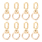 UNICRAFTALE 8Pcs Double Opening Metal Spring Hooks Clip Golden Alloy Swivel Clasps with Spring Gate Rings 59mm Long Trigger Spring Keyring Buckle for DIY Key Chains Bags Purses