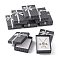 Cardboard Jewelry Set Boxes, with Bowknot Outside and Sponge Inside, for Necklaces and Pendants, Rectangle, Black, 90x70x30mm