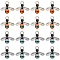 40Pcs 2 Colors Alloy Enamel Pendants, with Rhinestone, Bees, Mixed Color, 15x16.5x3.5mm, Hole: 2mm, 20pcs/color