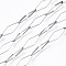 Tarnish Resistant 304 Stainless Steel Link Chains, with Spool, Soldered, Rhombus, Stainless Steel Color, 19.5x7.5x1mm, about 82 Feet(25m)/roll