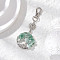 Natural Green Aventurine Chips Beads & Alloy Tree of Life Pendant Decorations, with Swivel Lobster Claw Clasps, 90mm