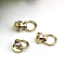 Alloy Round Head Screwback Button, with Screw, Button Studs Rivets for Phone Case DIY, DIY Art Leather Craft, Light Gold, 2x1cm, Inner Diameter: 1cm