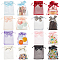 48Pcs 8 Colors Rectangle Organza Drawstring Bags, Bowknot Gift Storage Pouches, Mixed Color, 15x10cm, 6pcs/color