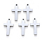 Tarnish Resistant 304 Stainless Steel Pendants, Laser Cut, Cross, Stainless Steel Color, 20x10x1mm, Hole: 1.2mm