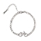 Non-Tarnish 304 Stainless Steel Bracelets, Bicycle, Stainless Steel Color, 6-5/8 inch(16.7cm)