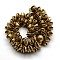 Brass Bell Pendants, Round with Tiger Face, Raw(Unplated), Nickel Free, 18x14x10mm, Hole: 1mm