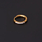 316 Stainless Steel Micro Pave Clear Cubic Zirconia Hoop Cartilage Earrings, Ring, Golden, 13.2mm, Inner Diameter: 10mm