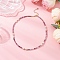 White Jade Necklaces, with Shell Pearl Bead, Dark Violet, 16.81 inch(42.7cm)