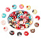 42Pcs 14 Styles Opaque Resin Decoden Cabochons, Imitation Food, Strawberry Donut, Mixed Color, 9~13x21~22mm, 3pcs/style