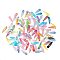Baking Painted Iron  Snap Hair Clip, for Children's Day, Mixed Style, Mixed Color, 48x13.5x1.5mm