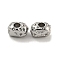 Brass Beads, Cadmium Free & Nickel Free & Lead Free, Potato, Platinum, 3.5x6x3mm, Hole: 1.8mm