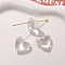 Trajnsparent Resin Pendants, Heart, Clear, 18x19x7.5mm, Hole: 1.4mm