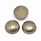 Half Round Natural Pyrite Cabochons, 10x4mm