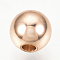 Brass Spacer Beads, Cadmium Free & Lead Free, Round, Rose Gold, 4mm, Hole: 1.5mm