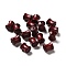 Natural Wood Beads, Dyed, Bamboo Beads, Dark Red, 10~11x7.5~8mm, Hole: 1.6~1.8mm, about 1400pcs/500g
