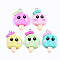 Handmade Polymer Clay Charms, with Platinum Tone Iron Findings, Ice Cream, Mixed Color, 32~33.5x19~20x7mm, Hole: 2mm