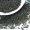 MIYUKI Delica Beads, Cylinder, Japanese Seed Beads, 11/0, Transparent Inside Colours Rainbow, (DB0273) Forest Green Lined Topaz AB, 1.3x1.6mm, Hole: 0.8mm, about 100000pcs/500g