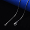 Non-Tarnish 304 Stainless Steel Boston Link Chain Necklace, with Lobster Claw Clasp, Stainless Steel Color, 19.68 inch(50cm)x0.9mm