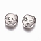 Non-Tarnish 304 Stainless Steel Cabochons, Face, Stainless Steel Color, 11x10x4mm