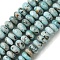 Natural Larimar Beads Strands, Rondelle, 10~10.5x4.5~7mm, Hole: 1mm, about 64~72pcs/strand, 15.35~15.75''(39~40cm)