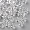Transparent Acrylic Beads, Round, Clear, 6x5mm, Hole: 1.8mm, about 4400pcs/500g
