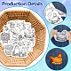 4 лист 11.6x8.2-дюймовых рисунков вышивки палочками и стежками DIY-WH0455-071-3