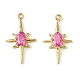 Латунные микро проложить кубического циркония подвески KK-M277-08G-07-1