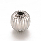 Круглые рифленые бусины из нержавеющей стали 304 STAS-I050-01-8mm-1