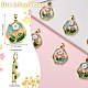Кулоны с эмалью из латуни KK-SZ0002-58B-2