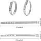 Nbeads 6 шт браслеты из нержавеющей стали WACH-NB0001-02-2