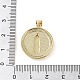 Латунные микропаве прозрачные подвески с фианитом KK-Q813-16G-G-3