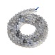 Граненые круглые нити шарик натуральный лабрадорита G-I156-03-3mm-4