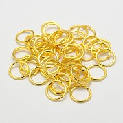 Латунь круглые кольца KK-WH0084-05B-G