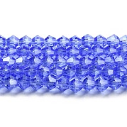 Прозрачные стеклянные бусины гальваническим пряди GLAA-F029-2mm-C07