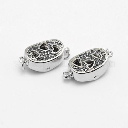 Застежки латунные коробки KK-G323-05A-P-NR-1