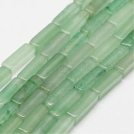 Естественный зеленый авантюрин бисер нитей G-N0175-06-4x13mm-1