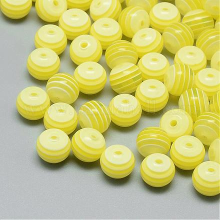 Прозрачная полоса смолы бусины RESI-S345-6mm-12-1