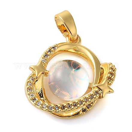 Кубические подвески из латуни с микропаве KK-M099-03G-1